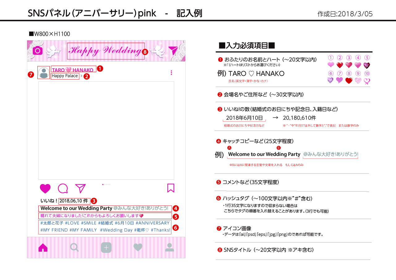 SNSパネル記入例