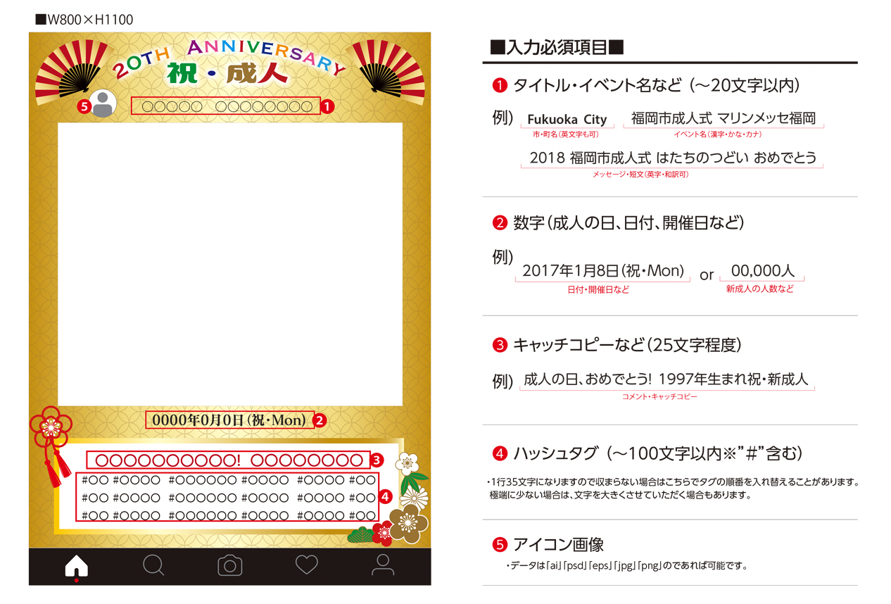SNSパネル記入例