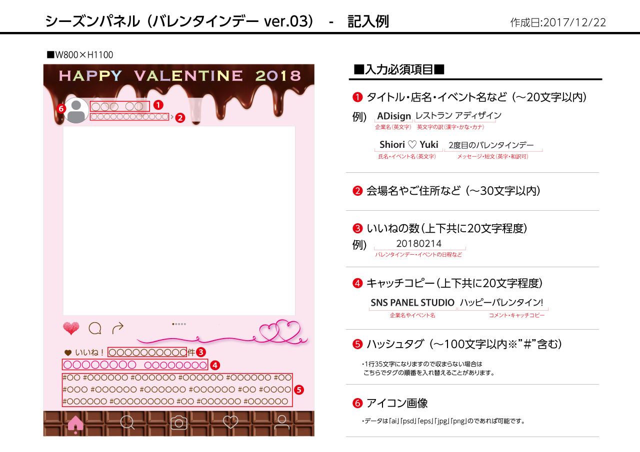 SNSパネル記入例
